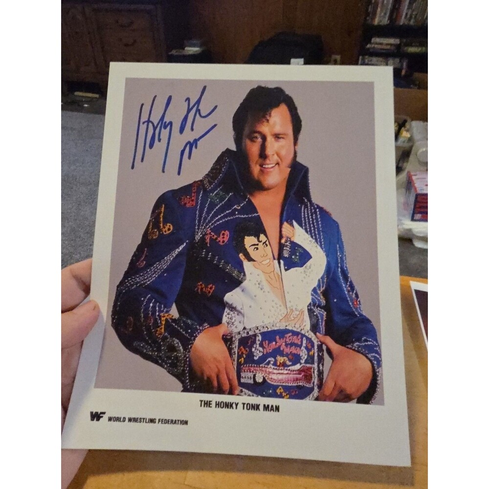 Signed Honky Tonk Man 8x10 WWE WWF TNA Autograph